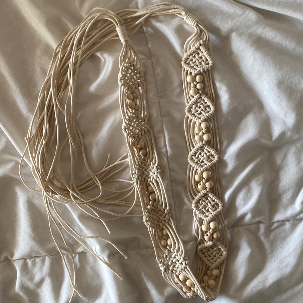 Braided Beaded Belt